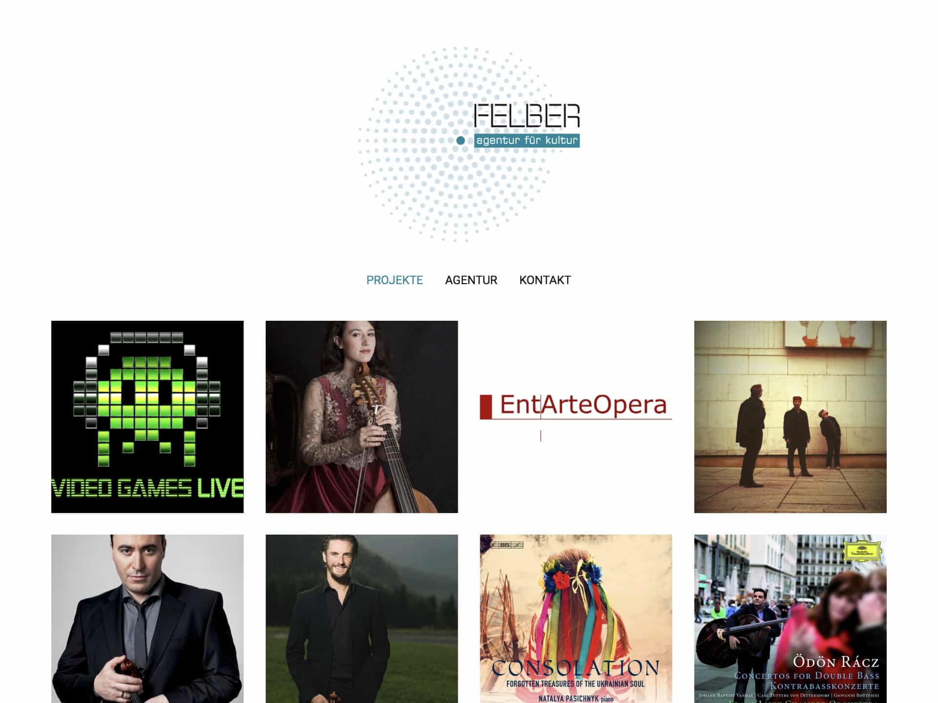 Felber – Agentur für Kultur Website