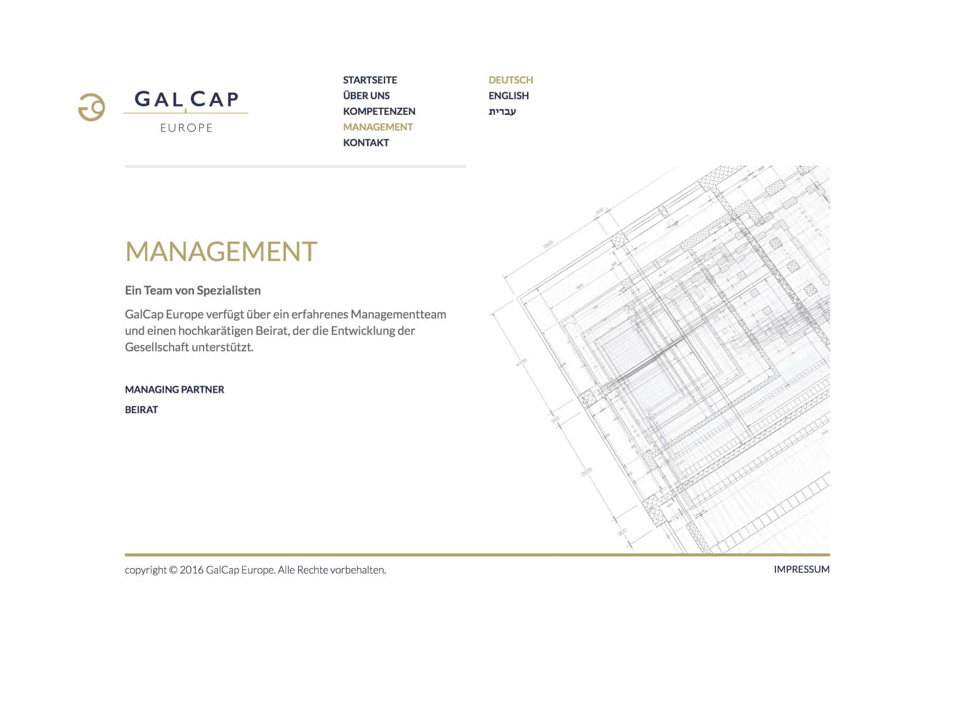 GalCap Europe Website