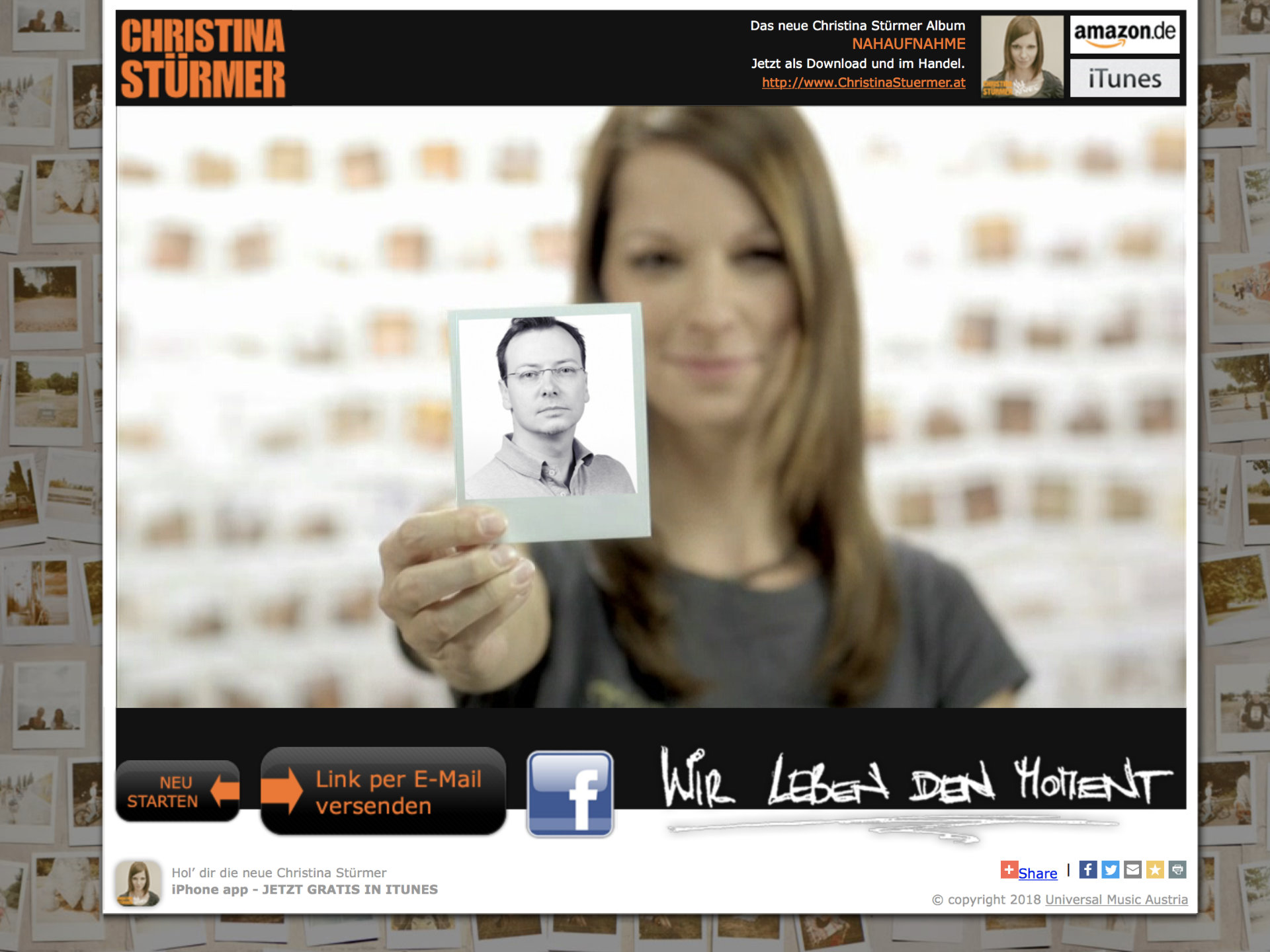 Christina Stürmer Interactive Video Screenshot