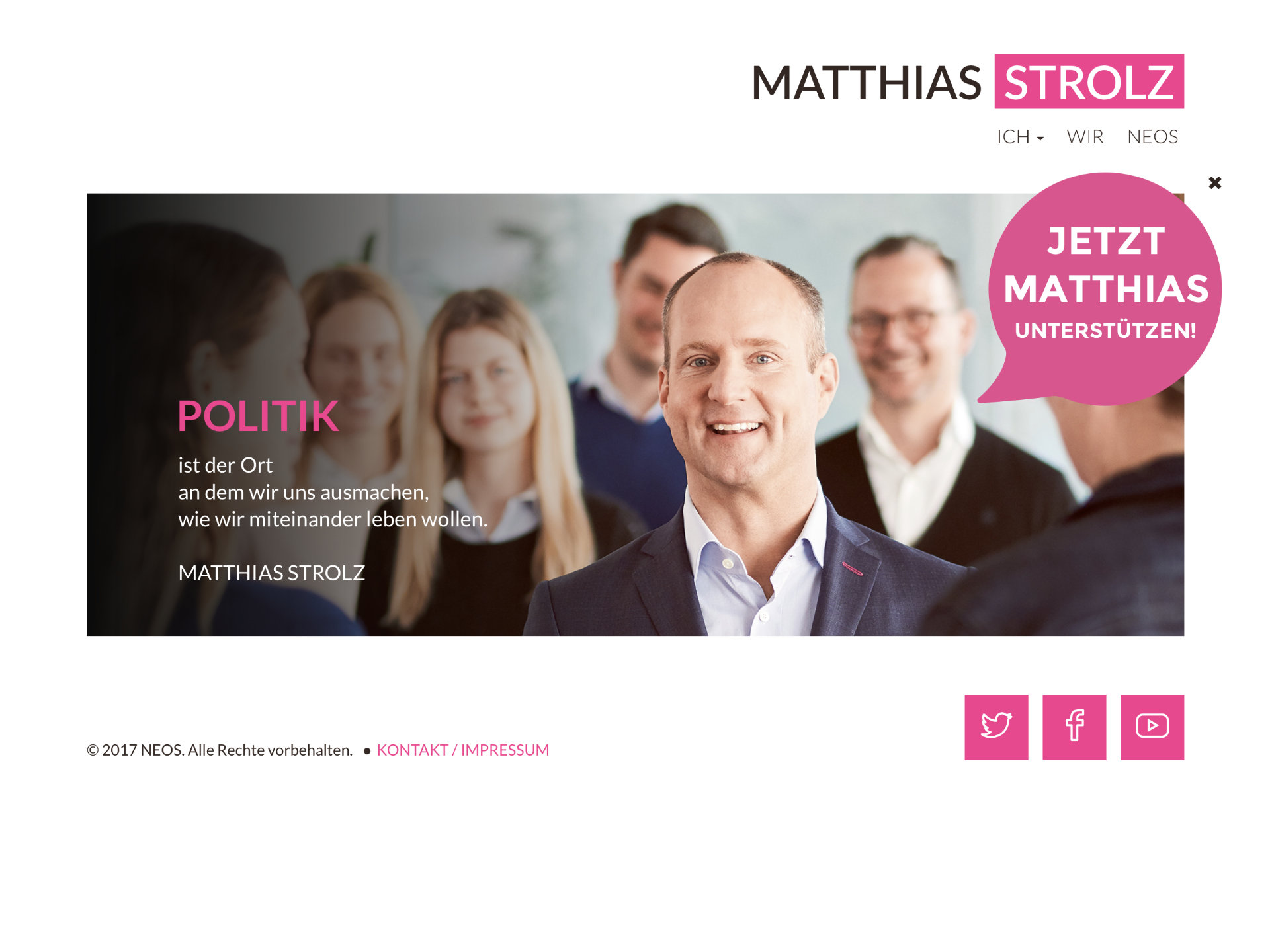 Matthias Strolz Website Screenshot