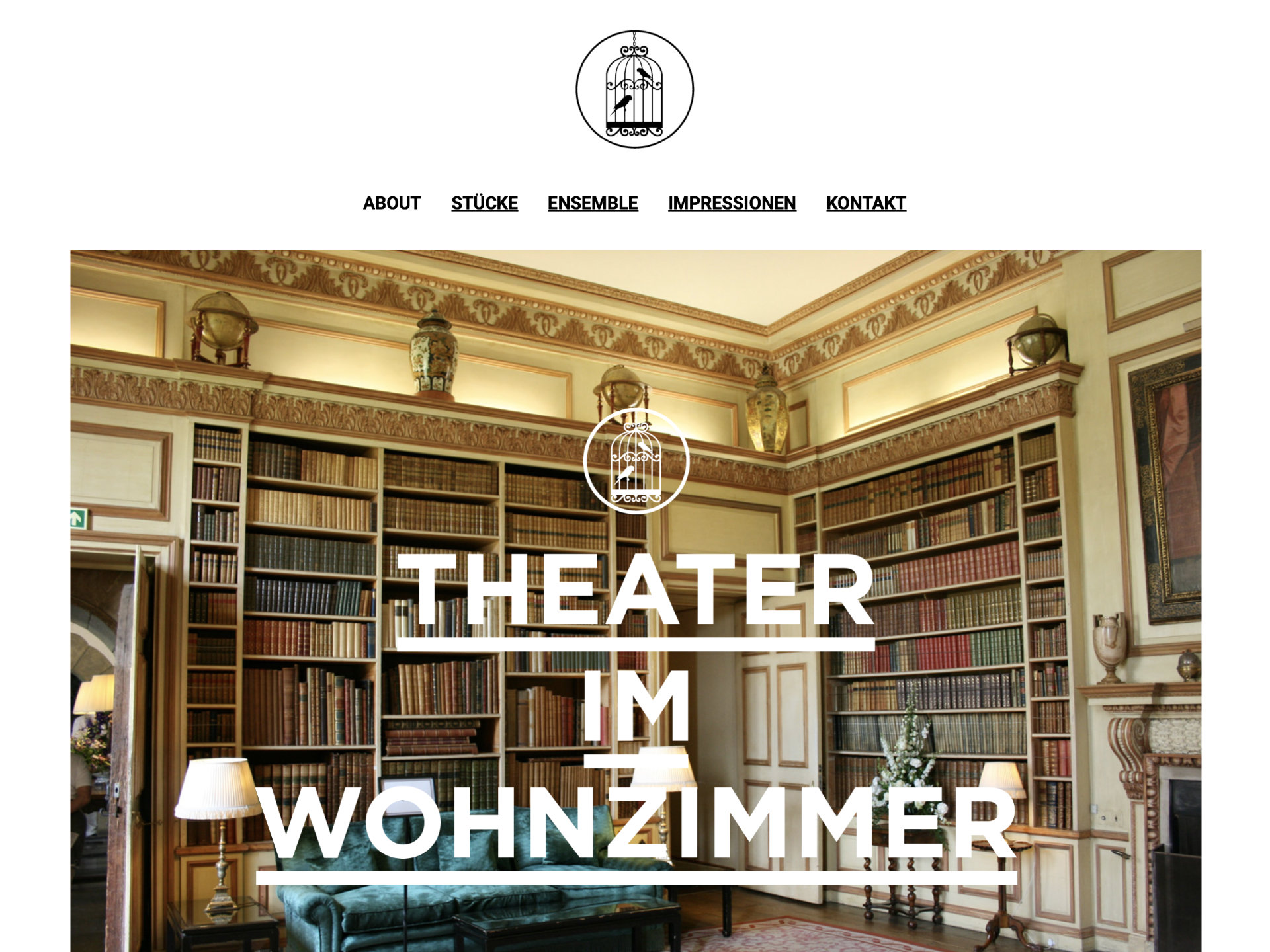Theater im Wohnzimmer Website Screenshot