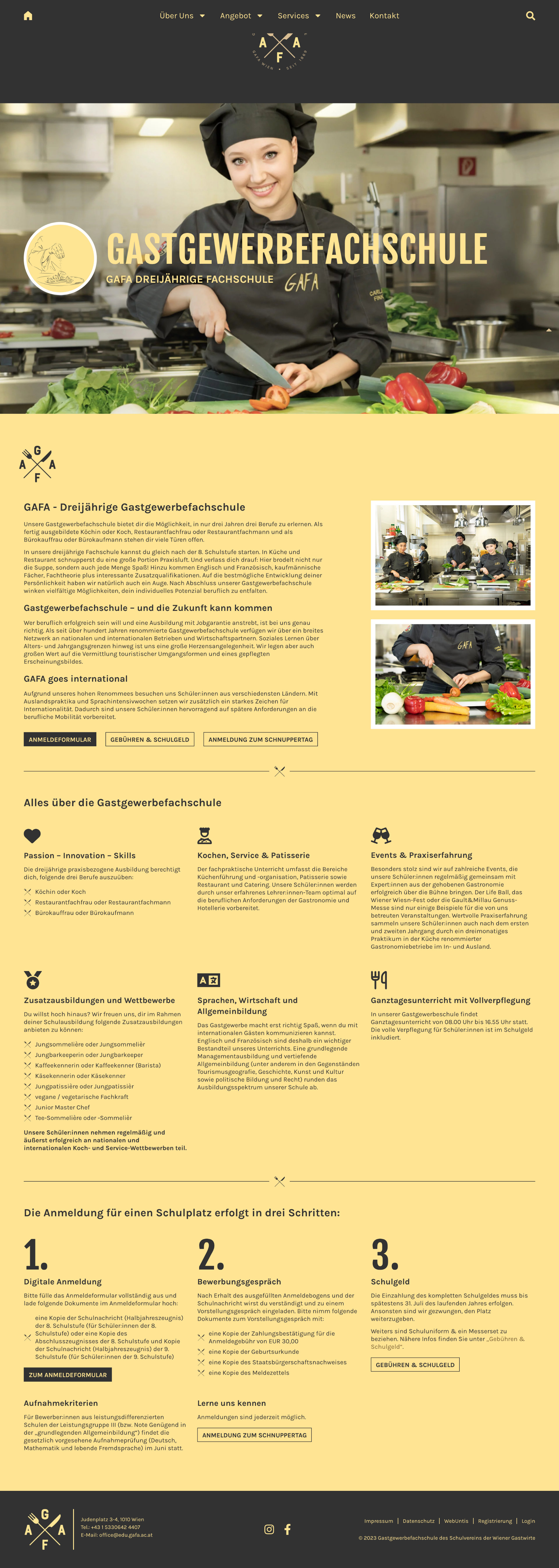 gafa gastgewerbefachschule website 2