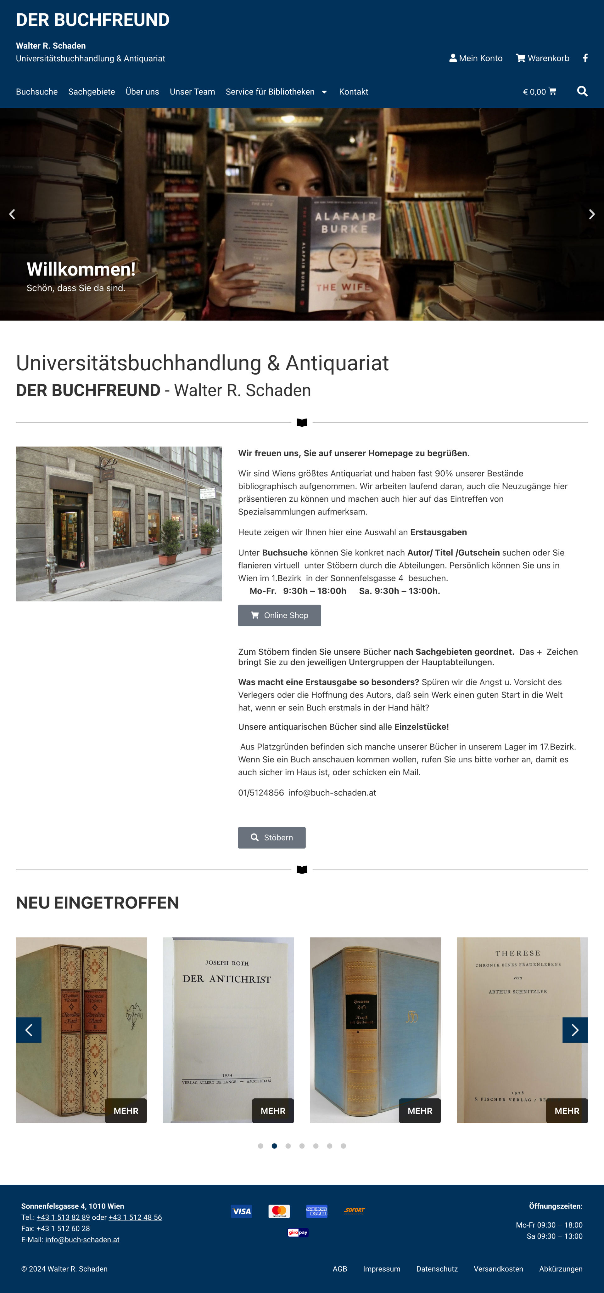 Der Buchfreund - Universitätsbuchhandlung & Antiquariat - Online Shop