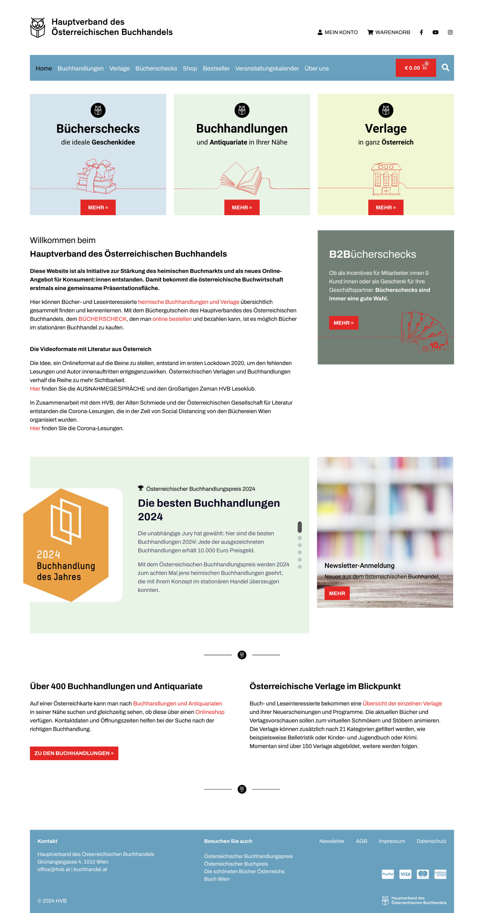 Österreichischer Buchhandel - Website