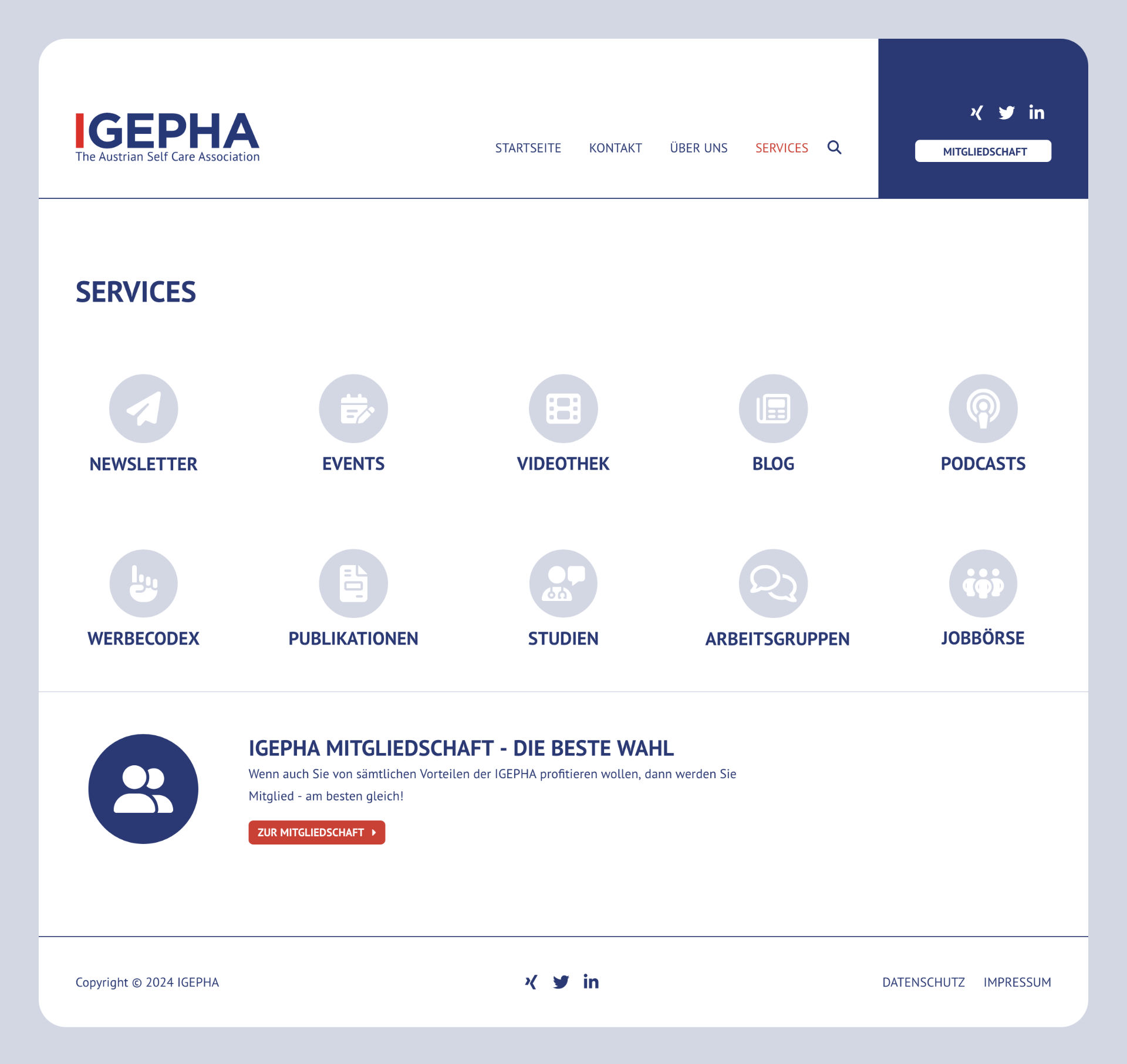 Igepha Website Screenshot