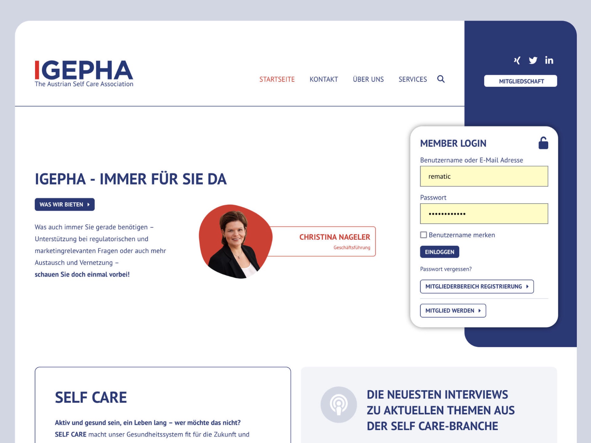 Igepha Website Screenshot